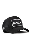 Cordura Black Logolu Siyah Trucker Şapka