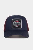 Different Wrong Logolu Lacivert-Bordo Trucker Şapka