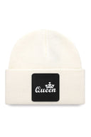 Queen Logolu Beyaz Bere