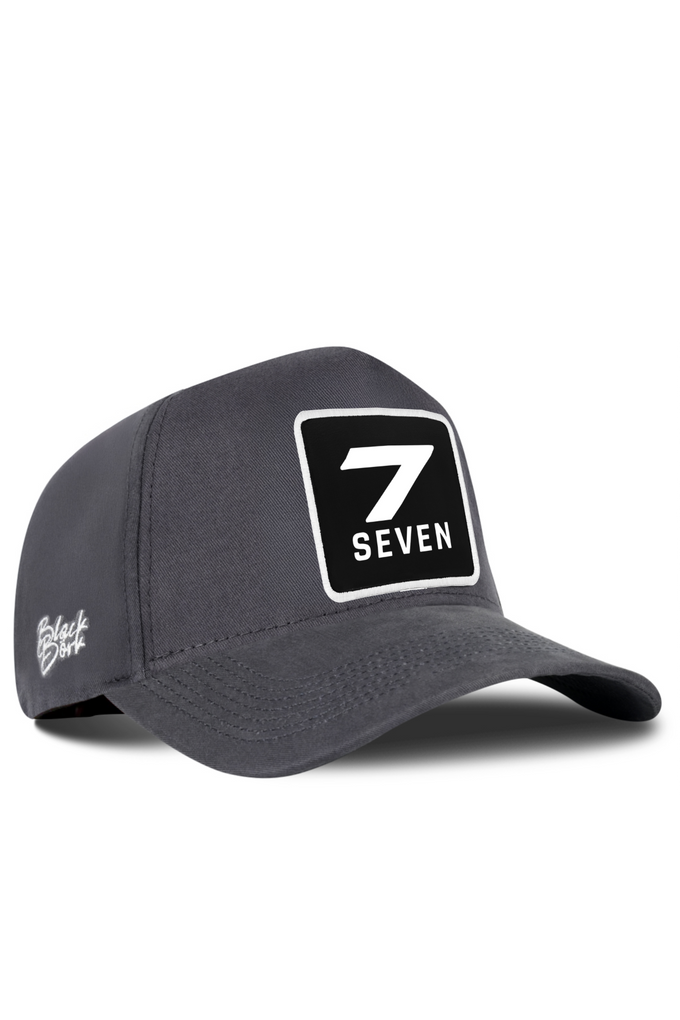 Anthracite Baseball Cap with Number 7 Logo