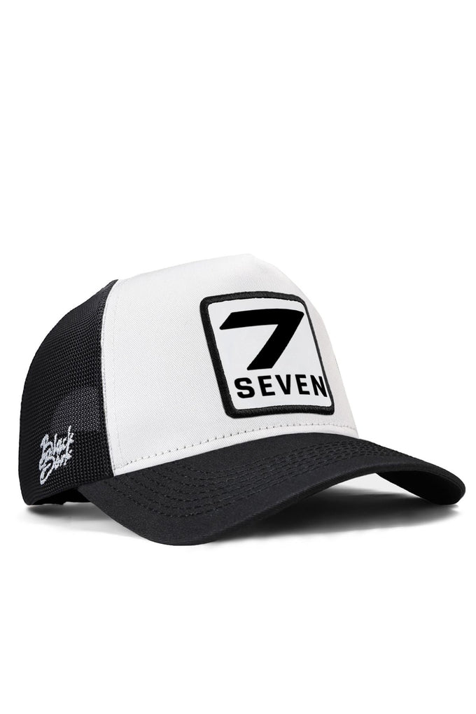 7-numara-logolu-beyaz-siyah-trucker-sapka-5643 - BlackBörk TR