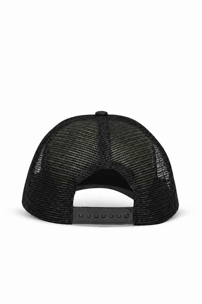 7 Number Logo Cordura Khaki-Black Trucker Cap