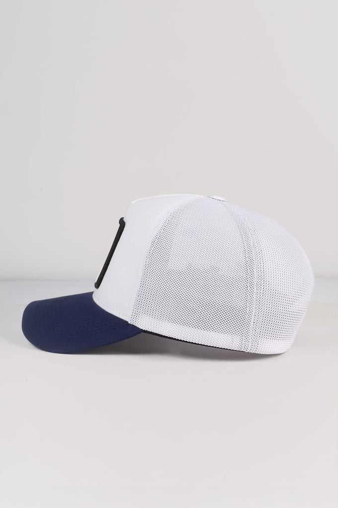 7-numara-logolu-lacivert-beyaz-trucker-sapka-3124 - BlackBörk TR