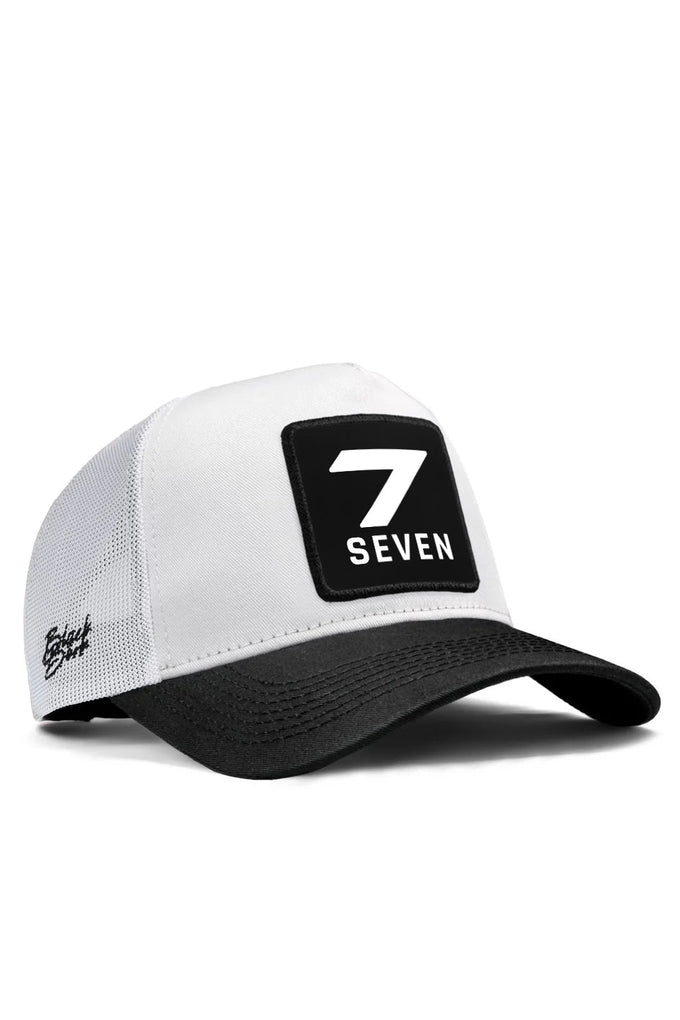 7-numara-logolu-siyah-beyaz-trucker-sapka-2543 - BlackBörk TR