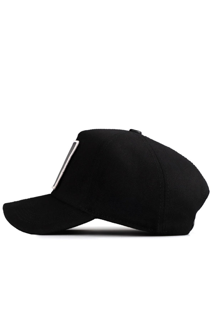 Black Baseball Cap with Number 7 Logo