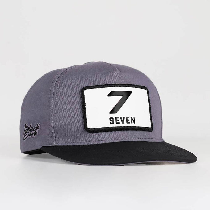 7-numara-logolu-siyah-gri-hip-hop-sapka-3595 - BlackBörk TR