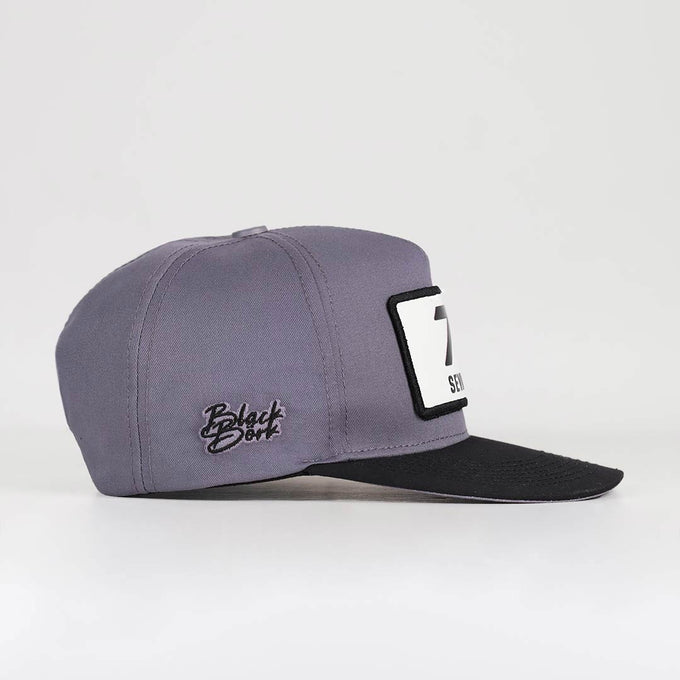 7-numara-logolu-siyah-gri-hip-hop-sapka-3597 - BlackBörk TR