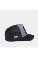 Black-Gray Trucker Hat with Number 7 Logo