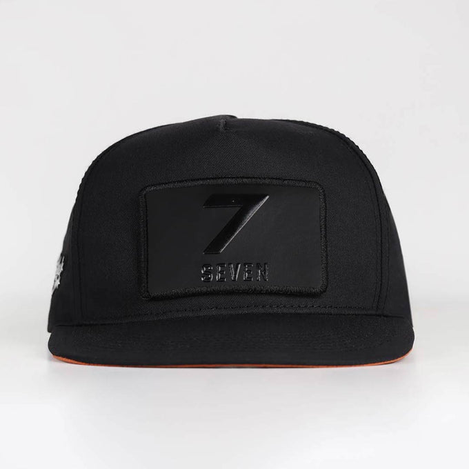 7-numara-logolu-siyah-hip-hop-sapka-3614 - BlackBörk TR