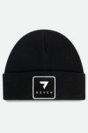 Black XL Beanie with Number 7 Logo