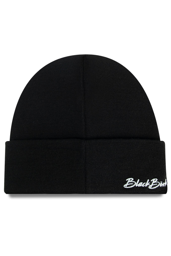 Black XL Beanie with Number 7 Logo