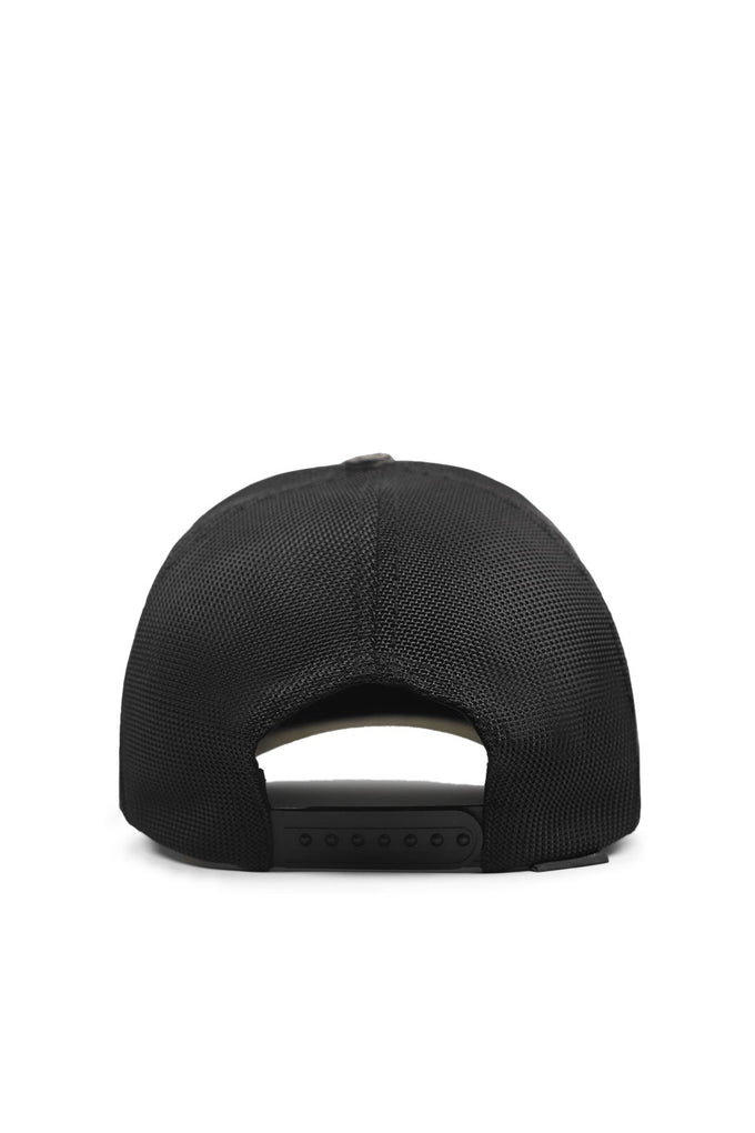 a-harf-logolu-cordura-haki-siyah-trucker-sapka-4349 - BlackBörk TR