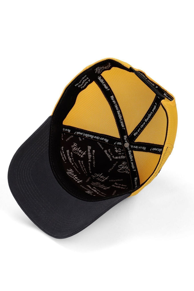 a-harf-logolu-koyu-antrasit-sari-trucker-sapka-2169 - BlackBörk TR