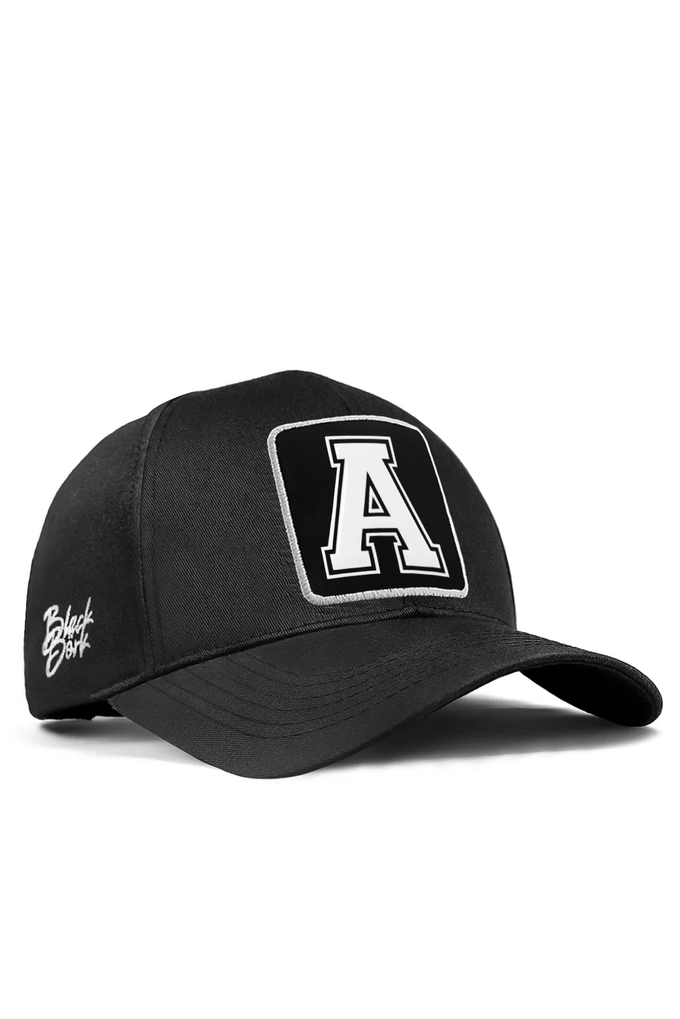 a-harf-logolu-siyah-six-beyzbol-sapka-5576 - BlackBörk TR