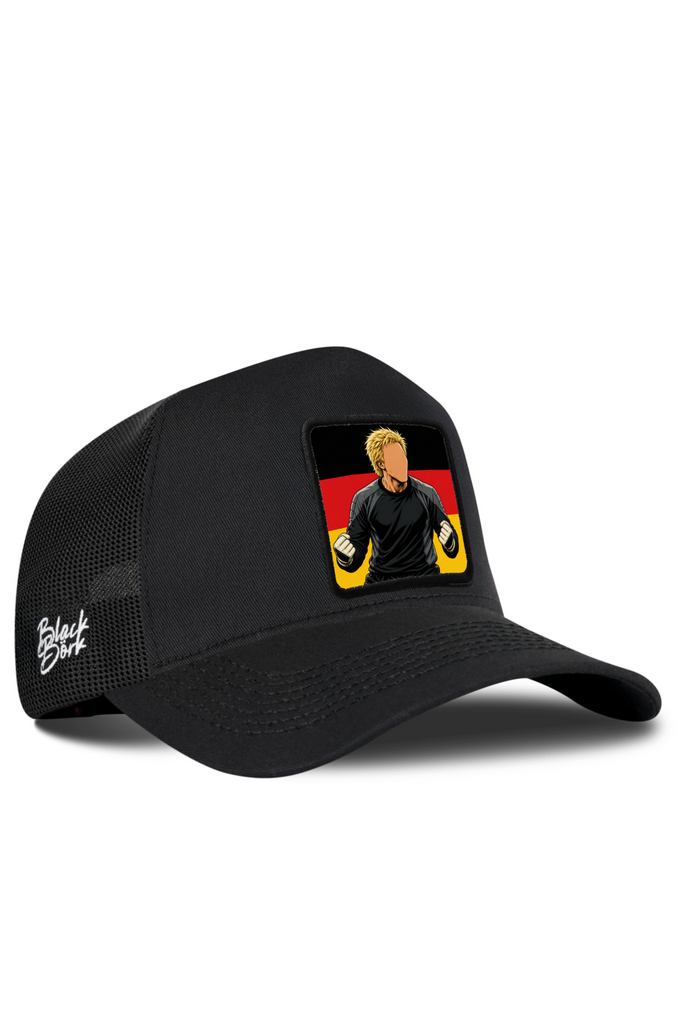 Almanya Logolu Siyah Trucker Şapka