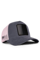 Antrasit-Pembe Trucker Şapka