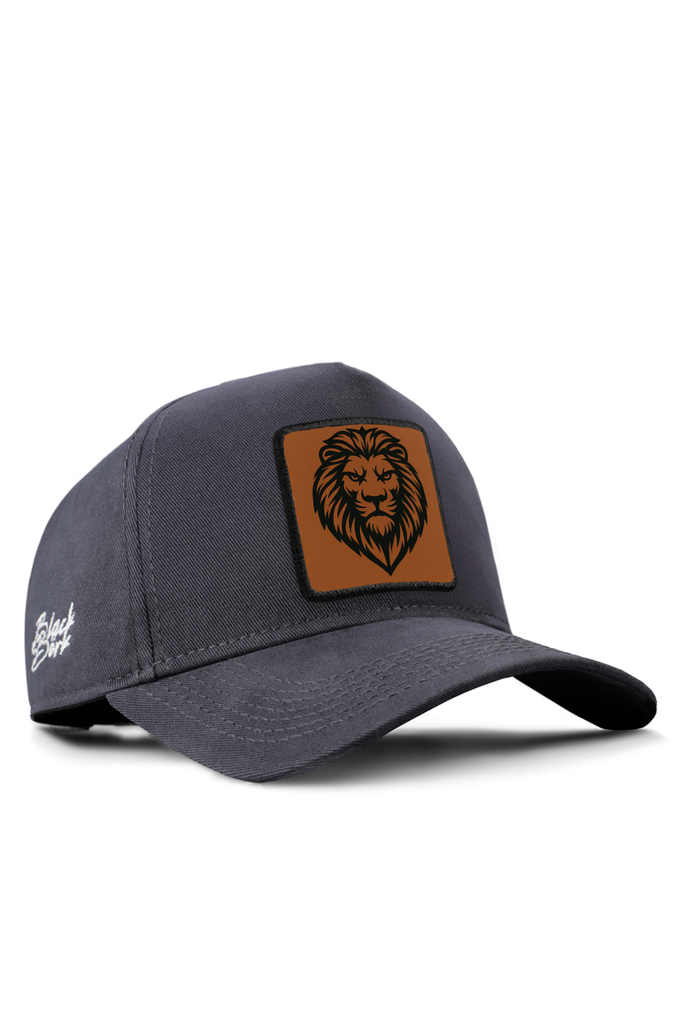 aslan-logolu-antrasit-beyzbol-premium-sapka-5748 - BlackBörk TR