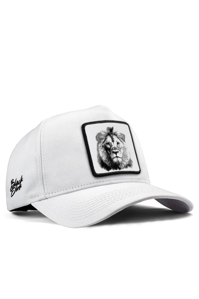 aslan-logolu-beyaz-beyzbol-premium-sapka-5756 - BlackBörk TR