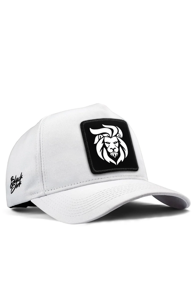 aslan-logolu-beyaz-beyzbol-premium-sapka-5759 - BlackBörk TR