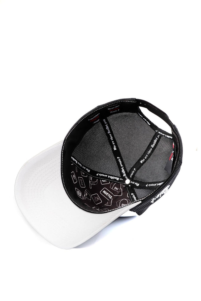 Aslan Logolu Beyaz-Siyah Trucker Şapka