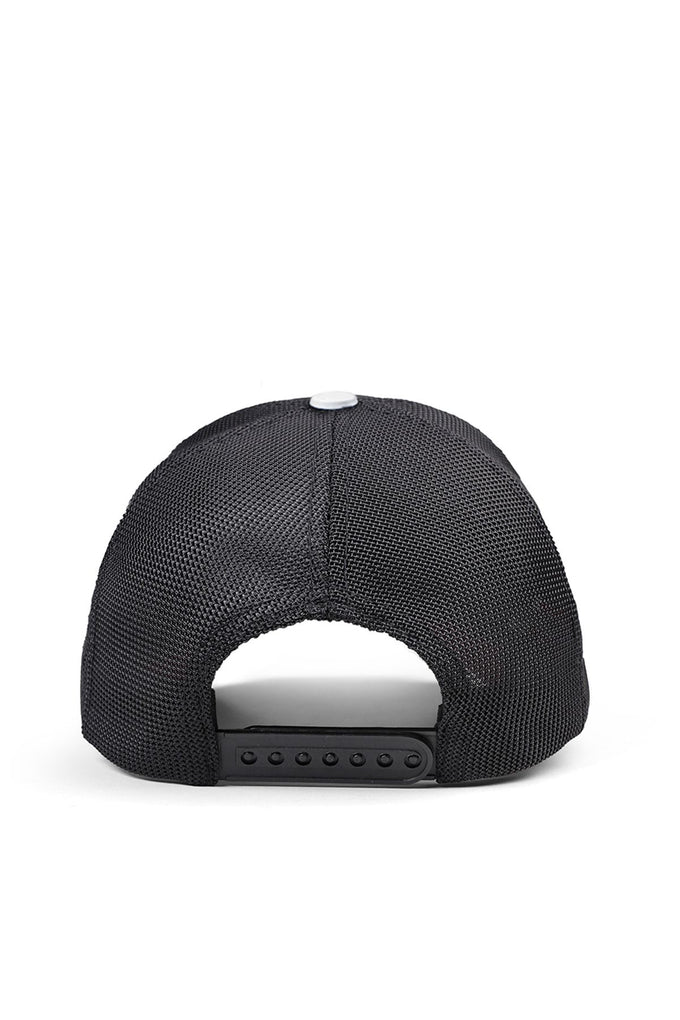 Aslan Logolu Beyaz-Siyah Trucker Şapka
