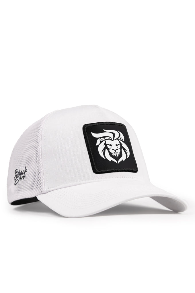 aslan-logolu-beyaz-trucker-sapka-5636 - BlackBörk TR
