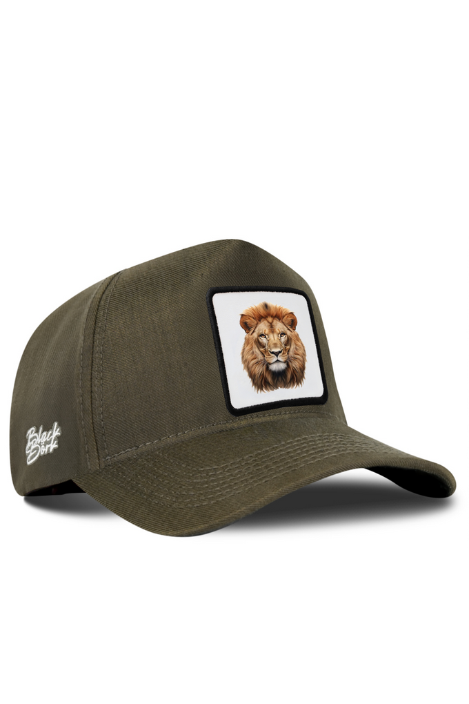 Lion Logo Cordura Khaki Baseball Cap