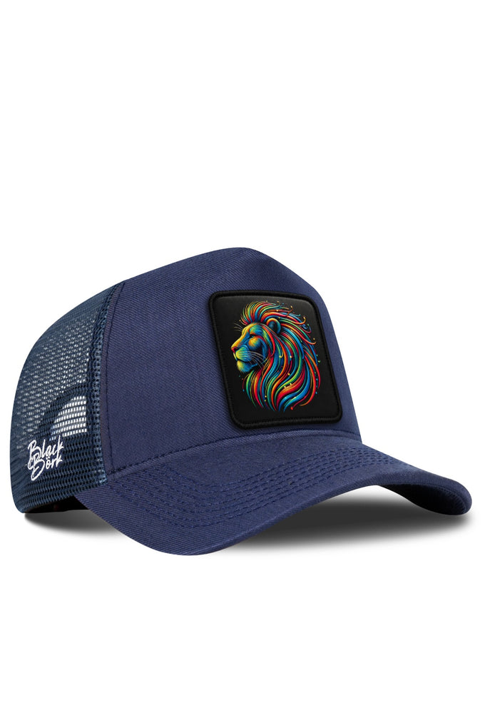 Aslan Logolu Cordura Lacivert Trucker Şapka