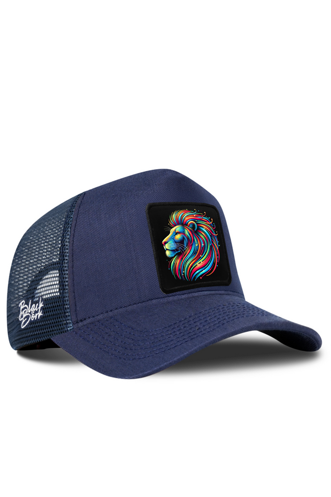 Aslan Logolu Cordura Lacivert Trucker Şapka