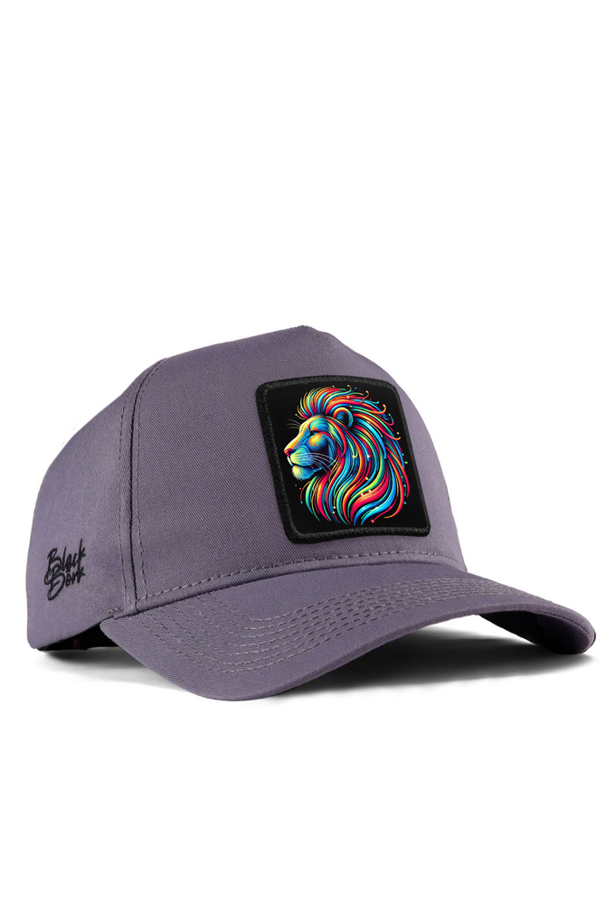 aslan-logolu-gri-beyzbol-premium-sapka-5743 - BlackBörk TR