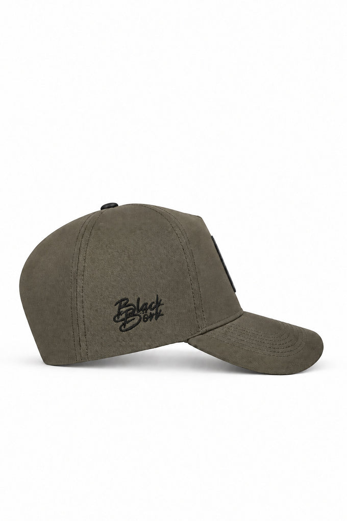 Lion Logo Khaki Baseball Cap