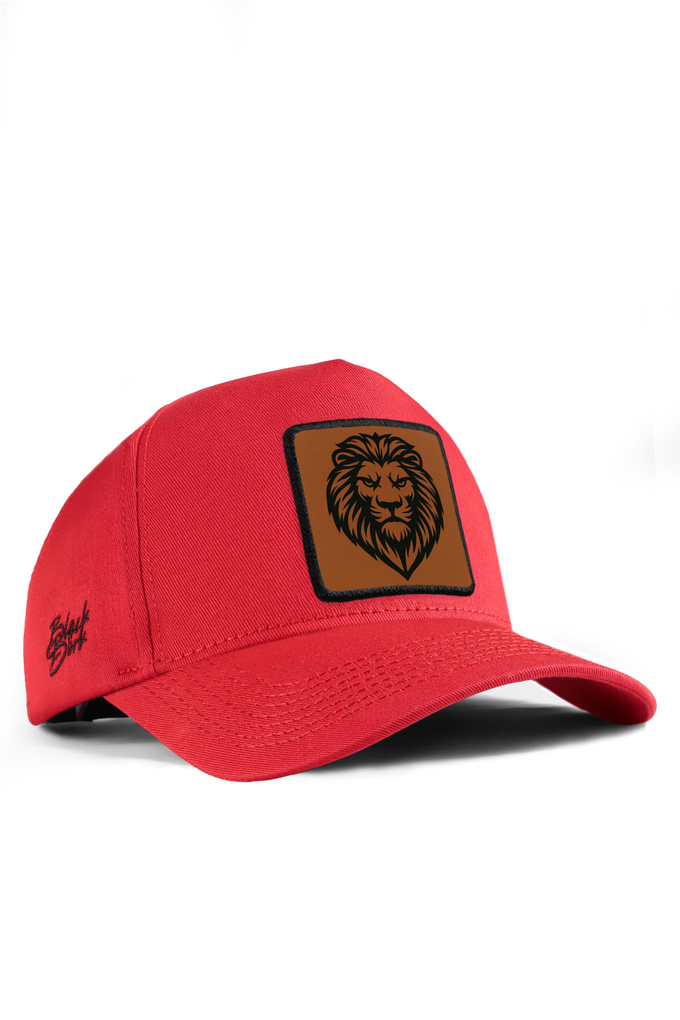 aslan-logolu-kirmizi-beyzbol-sapka-5549 - BlackBörk TR