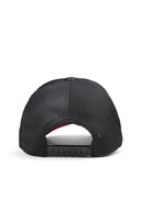 Aslan Logolu Kırmızı-Siyah Trucker Şapka