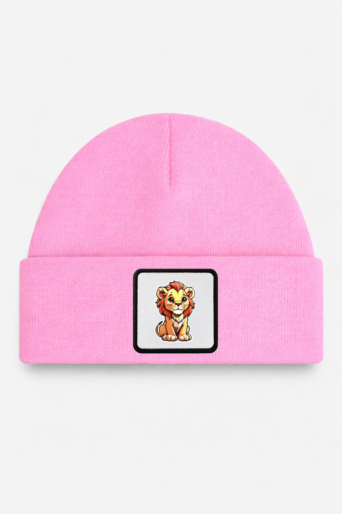 aslan-logolu-pembe-cocuk-bere-4944 - BlackBörk TR