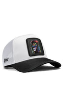 Aslan Logolu Siyah-Beyaz Trucker Şapka