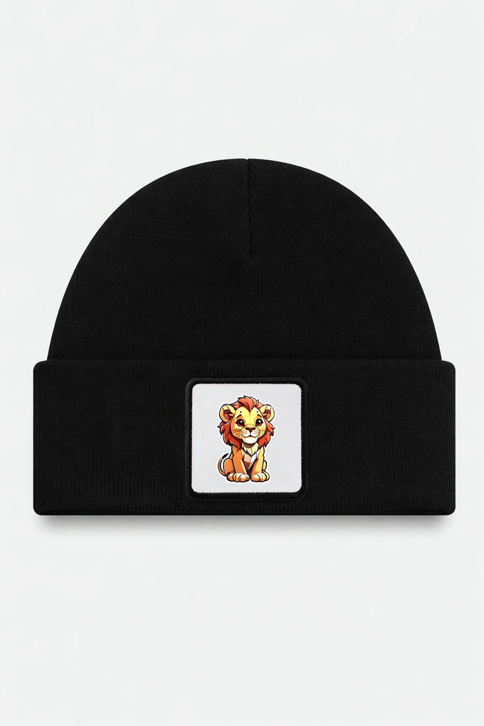 aslan-logolu-siyah-cocuk-bere-5017 - BlackBörk TR