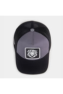 Aslan Logolu Siyah-Gri Trucker Şapka