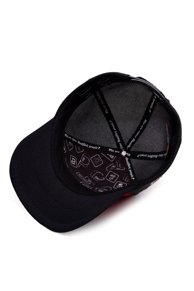 aslan-logolu-siyah-kirmizi-trucker-sapka-3908 - BlackBörk TR