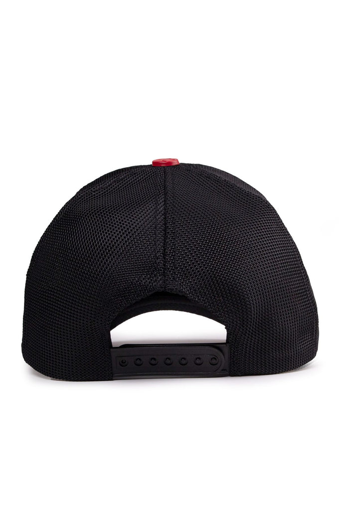 aslan-logolu-siyah-kirmizi-trucker-sapka-3910 - BlackBörk TR