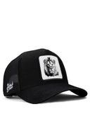 Aslan Logolu Siyah Trucker Şapka
