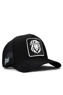 Aslan Logolu Siyah Trucker Şapka