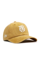 Vintage Yellow Baseball Cap with Lion Embroidery