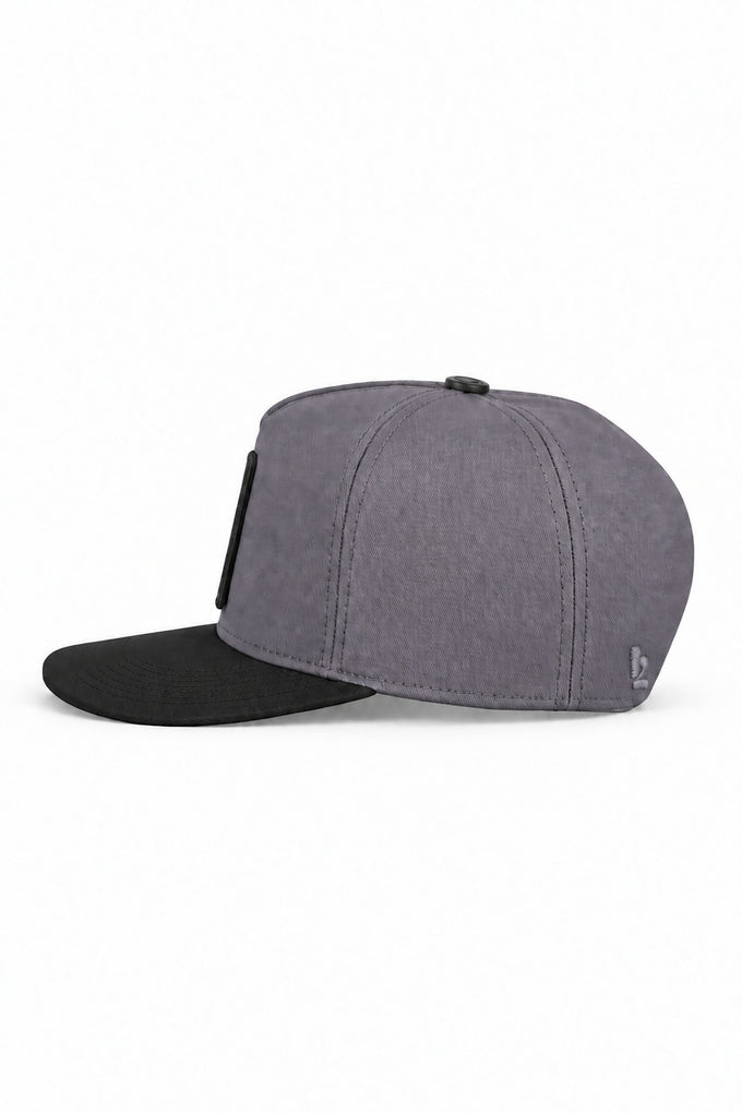 Horse Logo Black-Grey Hip Hop Cap