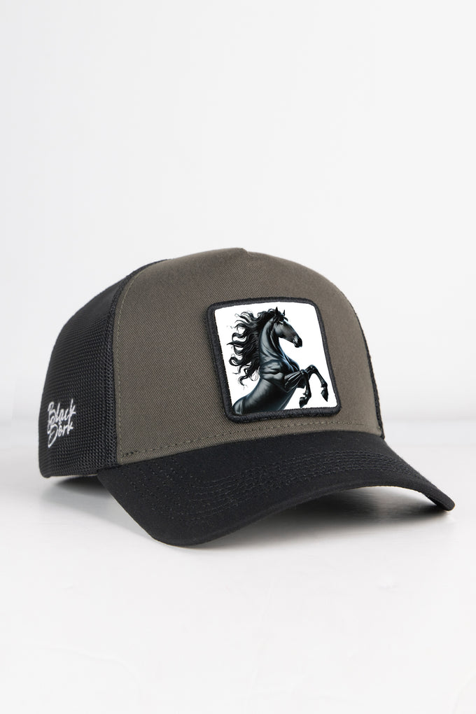 at-logolu-siyah-haki-trucker-sapka-2630 - BlackBörk TR