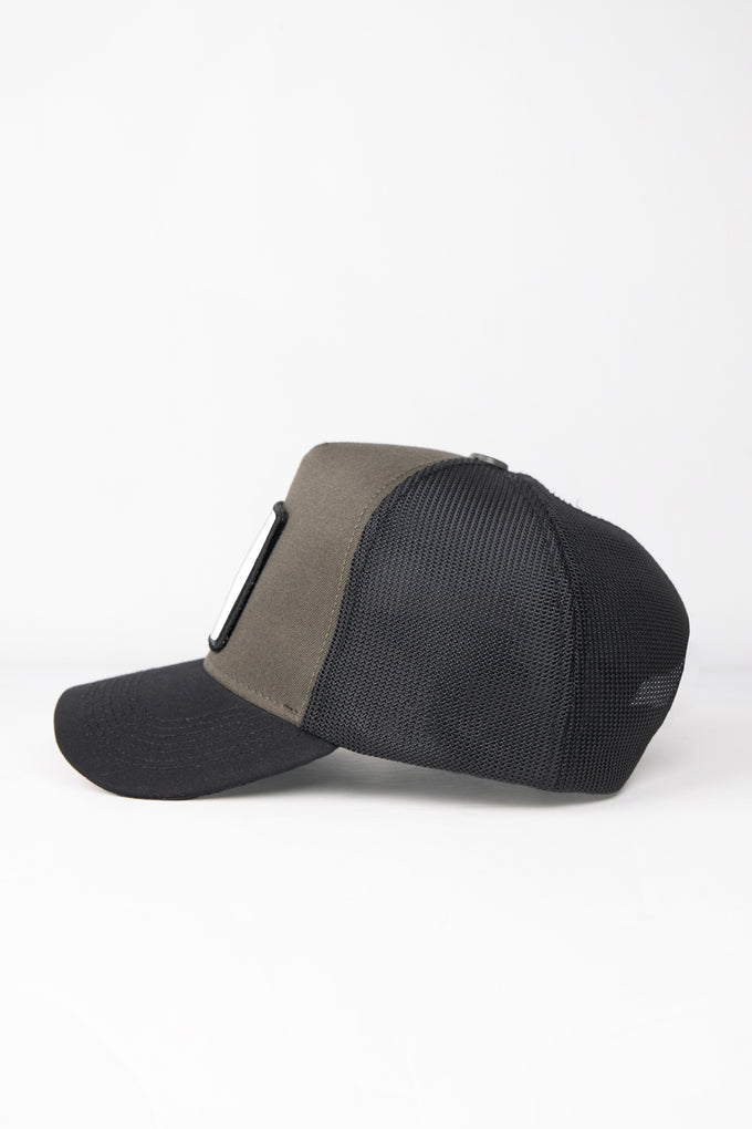 at-logolu-siyah-haki-trucker-sapka-3839 - BlackBörk TR