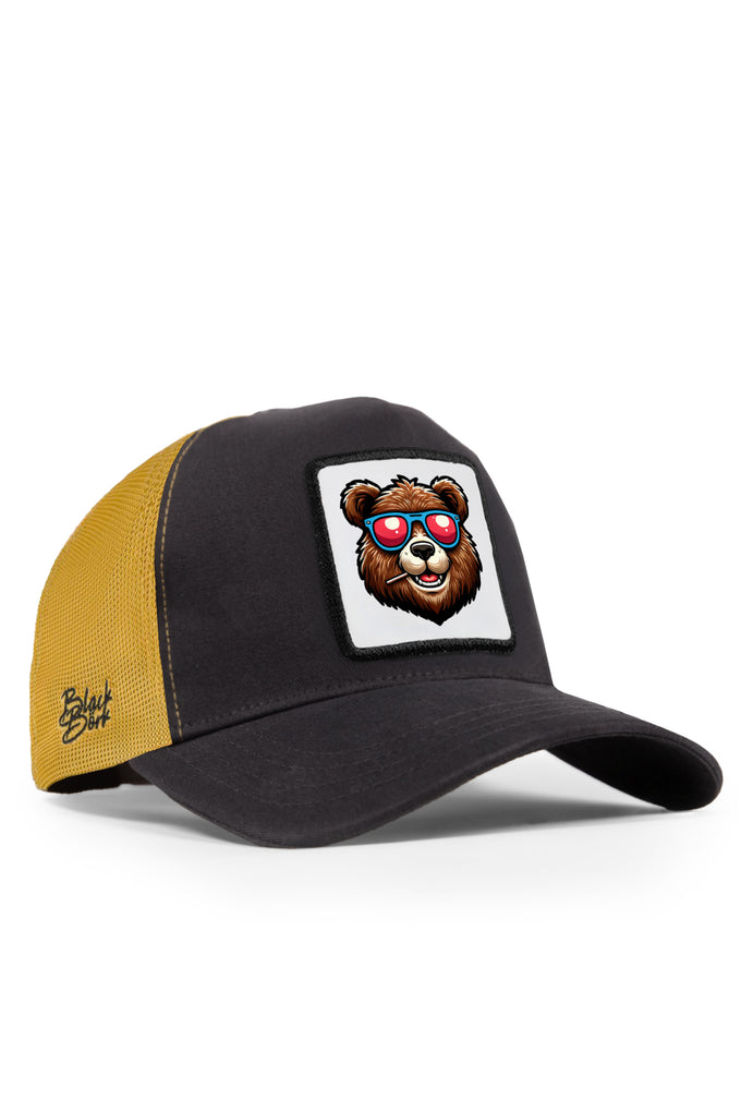 ayi-logolu-antrasit-sari-trucker-sapka-5704 - BlackBörk TR