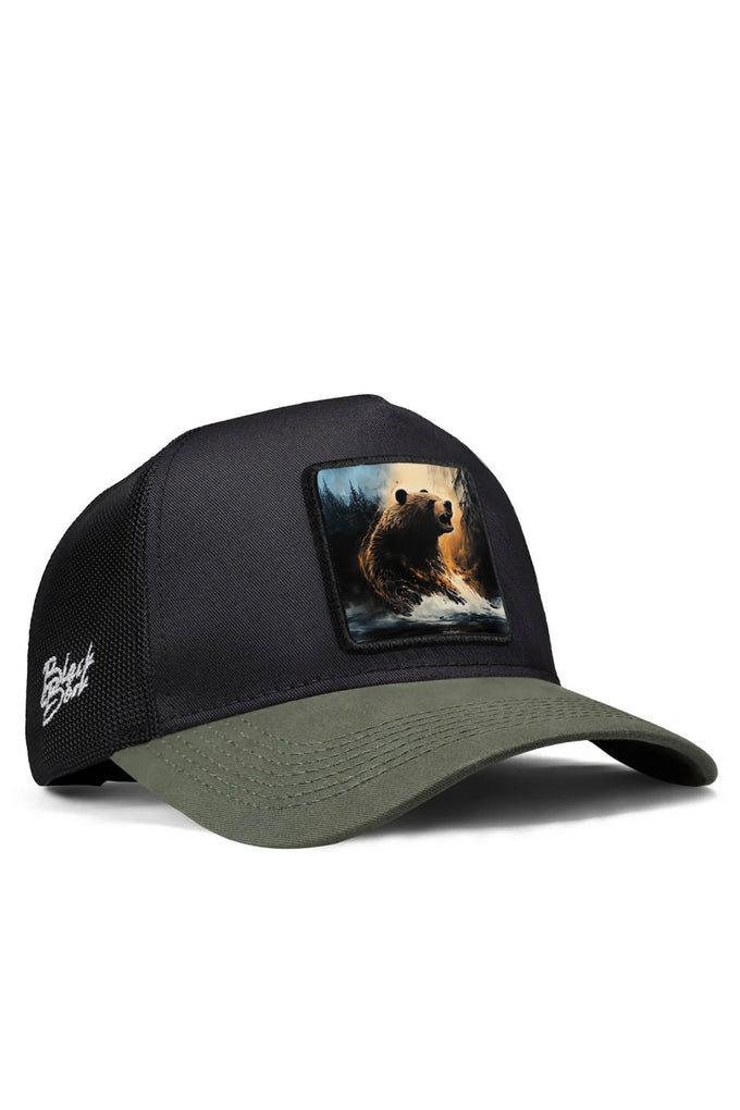 ayi-logolu-haki-siyah-trucker-sapka-2339 - BlackBörk TR