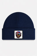 Navy Blue Beret with Bear Logo