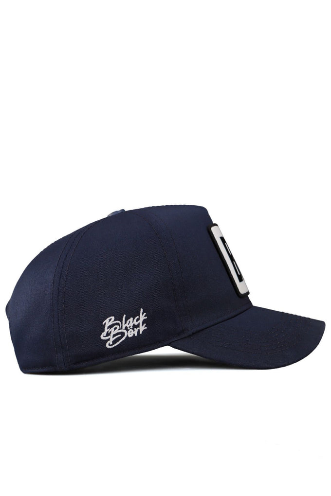 Navy Blue Baseball Cap with Bear Logo