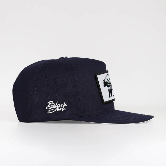 ayi-logolu-lacivert-hip-hop-sapka-3555 - BlackBörk TR